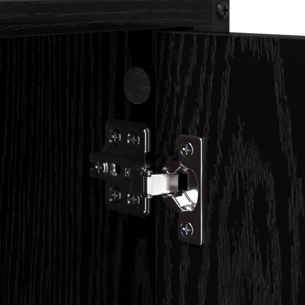 vidaXL Armario para lavadora 68 x 48,5 x 194 cm Roble negro