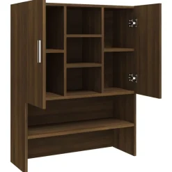 vidaXL Armario para lavadora color roble marrón 70,5x25,5x90 cm Marr&oacute;n roble Online