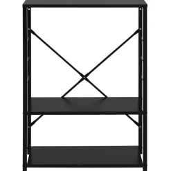 vidaXL Armario para microondas madera ingeniería 60x39,6x79,5 cm Negro Online