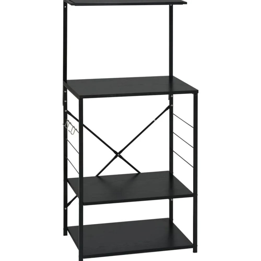 vidaXL Cocina Y Comedor-Armario para microondas madera ingeniería 60x39,6x123 cm