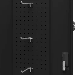vidaXL Armario para sillas de montar acero 53x53x140 cm Negro Hot