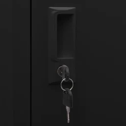 vidaXL Armario para sillas de montar acero 53x53x140 cm Negro Hot