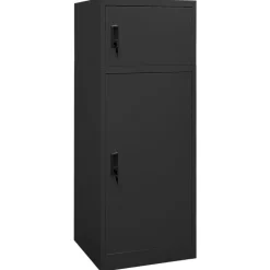 vidaXL Actividades Al Aire Libre-Armario para sillas de montar acero gris 53x53x140 cm