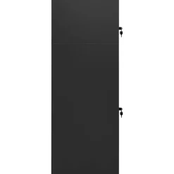 vidaXL Actividades Al Aire Libre-Armario para sillas de montar acero gris 53x53x140 cm