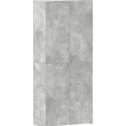 vidaXL Productos Del Hogar-Armario para Zapatos con estante Gris 80 x 35.5 x 180 cm