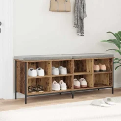vidaXL Productos Del Hogar-Armario para Zapatos con estante 131 x 35 x 50 cm