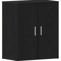 vidaXL Productos Del Hogar-Armario para Zapatos con estante Roble Negro 60 x 35 x 70 cm