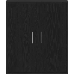 vidaXL Productos Del Hogar-Armario para Zapatos con estante Roble Negro 60 x 35 x 70 cm