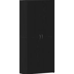 vidaXL Productos Del Hogar-Armario para Zapatos con estante Negro 80 x 35.5 x 180 cm