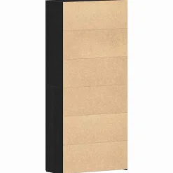 vidaXL Productos Del Hogar-Armario para Zapatos con estante Negro 80 x 35.5 x 180 cm