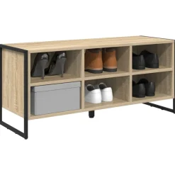 vidaXL Productos Del Hogar-Armario para Zapatos con almacenamiento Sonoma 60 x 35 x 44 cm