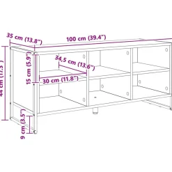 vidaXL Productos Del Hogar-Armario para Zapatos 60 x 35 x 44 cm