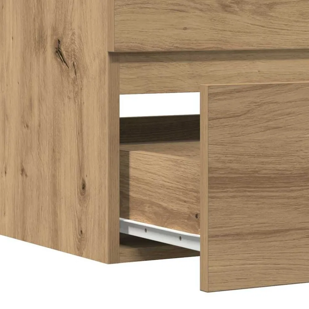 vidaXL Armario pared baño madera ingeniería artisian 80x38,5x45 cm artisian oak