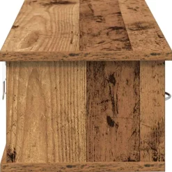 vidaXL Estanterías-Armario pared madera ingeniería madera envejecida 60x26x18,5 cm