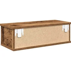 vidaXL Estanterías-Armario pared madera ingeniería madera envejecida 60x26x18,5 cm