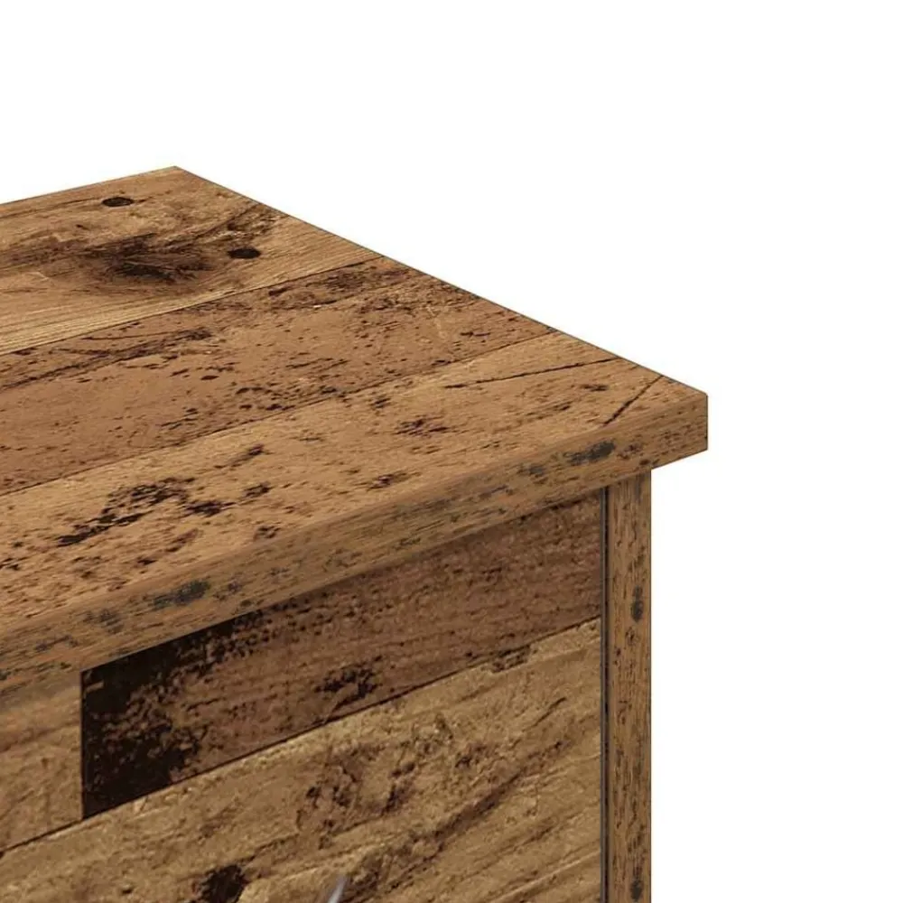 vidaXL Estanterías-Armario pared madera ingeniería madera envejecida 60x26x18,5 cm