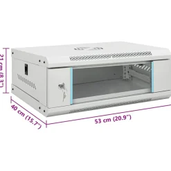 vidaXL Armario rack de servidores de pared 4U 19