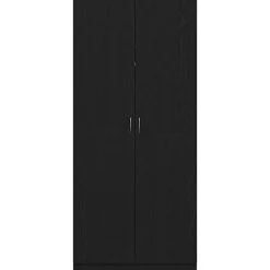 vidaXL Armario 90 x 52 x 200 cm Madera contrachapada Roble negro New