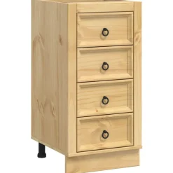 vidaXL Armarios Y Almacenamiento-Armario SKI Marrón Miel 40 x 46 x 81 cm Madera de pino macizo