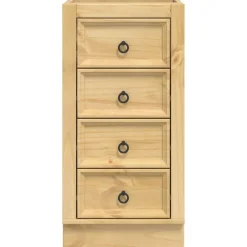 vidaXL Armarios Y Almacenamiento-Armario SKI Marrón Miel 40 x 46 x 81 cm Madera de pino macizo