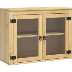 vidaXL Armarios Y Almacenamiento-Armario SKI Marrón Miel 60 x 32 x 40 cm Madera de pino macizo