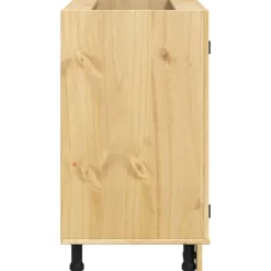 vidaXL Armarios Y Almacenamiento-Armario SKI Marrón Miel 80 x 46 x 81,5 cm Madera de pino macizo
