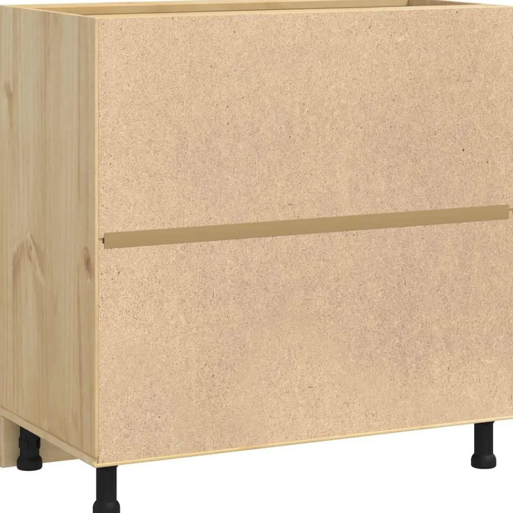 vidaXL Armarios Y Almacenamiento-Armario SKI Marrón Miel 80 x 46 x 81,5 cm Madera de pino macizo