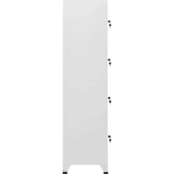 vidaXL Armario taquilla con 4 compartimentos 38x45x180 cm Gris Sale