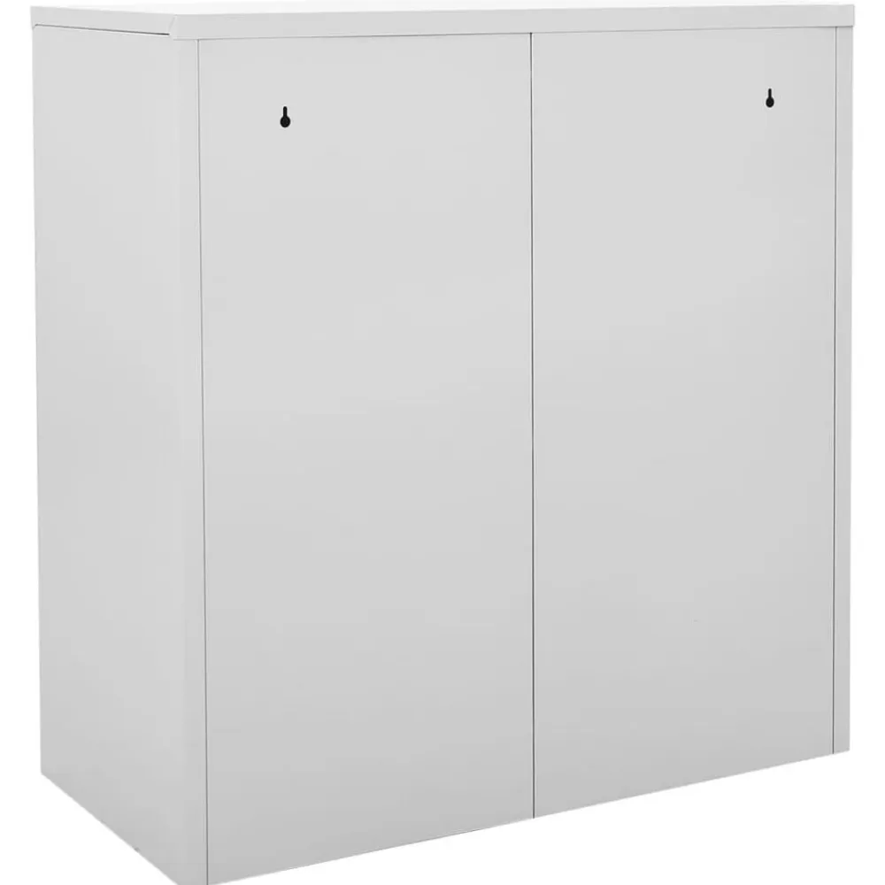 vidaXL Armarios Y Almacenamiento-Armario taquilla de acero 90x45x92,5 cm