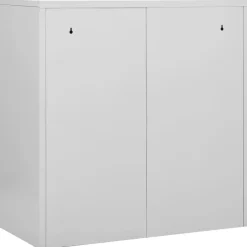 vidaXL Armarios Y Almacenamiento-Armario taquilla de acero 90x45x92,5 cm