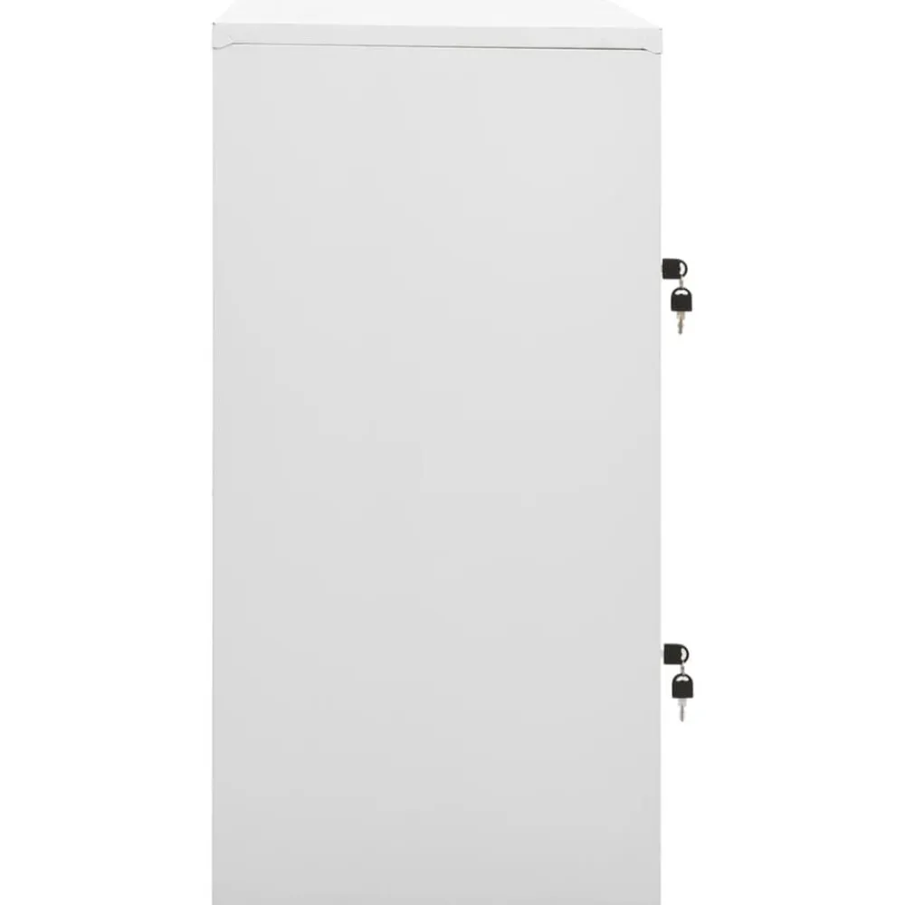 vidaXL Armarios Y Almacenamiento-Armario taquilla de acero 90x45x92,5 cm