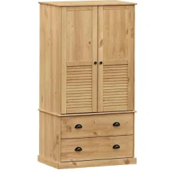 vidaXL Armarios Y Almacenamiento-Armario VIGO madera maciza de pino 90x55x170 cm
