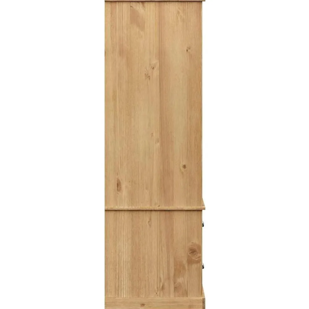 vidaXL Armarios Y Almacenamiento-Armario VIGO madera maciza de pino 90x55x170 cm