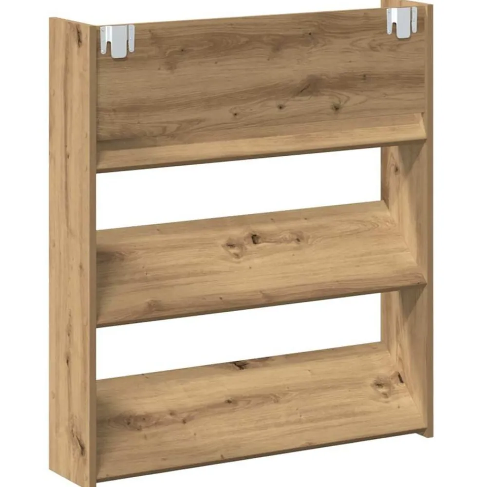 vidaXL Armario Zapatero 2 pcs Roble artesanal 85 x 18 x 90 cm Roble artisan Outlet