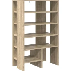 vidaXL Armario Zapatero 2 pcs Madera de ingeniería Roble Sonoma Clearance