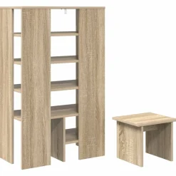 vidaXL Armario Zapatero 2 pcs Madera de ingeniería Roble Sonoma Clearance