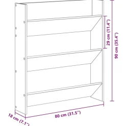 vidaXL Productos Del Hogar-Armario Zapatero 2 pcs 85 x 18 x 90 cm