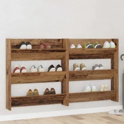 vidaXL Productos Del Hogar-Armario Zapatero 2 pcs 85 x 18 x 90 cm