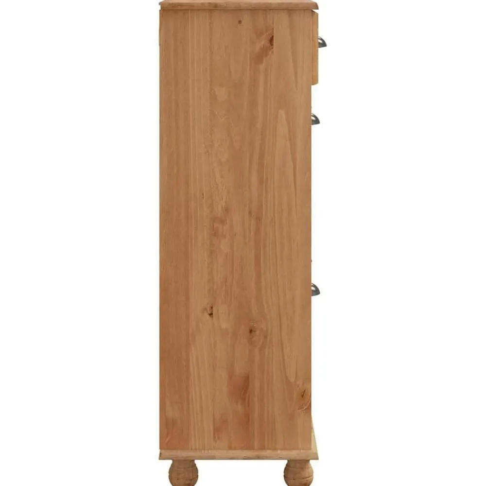 vidaXL Productos Del Hogar-Armario Zapatero con cajón ASKIM Marrón 85 x 35 x 108 cm