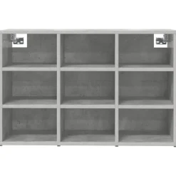vidaXL Productos Del Hogar-Armario Zapatero con estante Gris hormigón 77,5 x 30 x 51 cm
