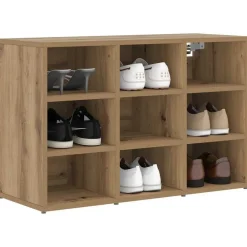 vidaXL Armario Zapatero con estante Roble artesanal 77,5 x 30 x 51 cm Roble artisan Hot