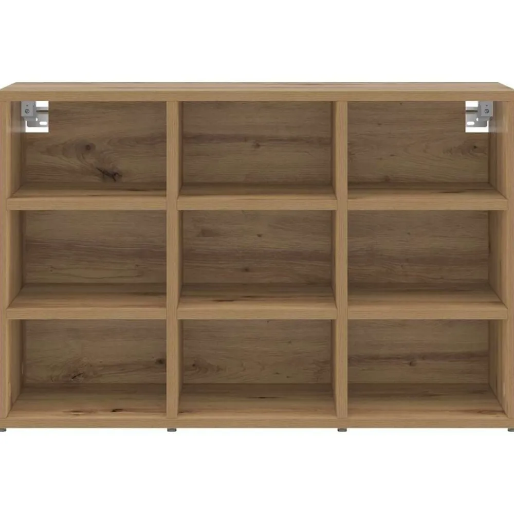 vidaXL Armario Zapatero con estante Roble artesanal 77,5 x 30 x 51 cm Roble artisan Hot