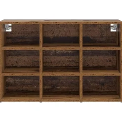 vidaXL Armario Zapatero con estante Madera vieja 77,5 x 30 x 51 cm Madera envejecida Outlet