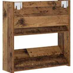 vidaXL Productos Del Hogar-Armario Zapatero con estante Madera vieja 60 x 18 x 60 cm