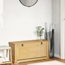 vidaXL Productos Del Hogar-Armario Zapatero Corona 99 x 32 x 49 cm Madera de pino macizo