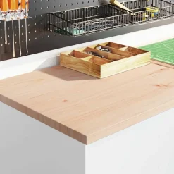 vidaXL Armarios 6 uds para garaje madera de ingeniería Blanco