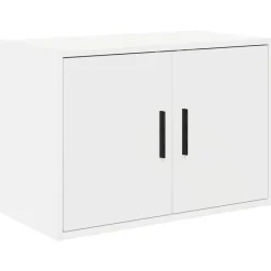 vidaXL Armarios 6 uds para garaje madera de ingeniería Blanco