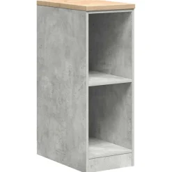 vidaXL Armarios 2 uds para garaje madera de ingeniería ris hormigón Gris hormig&oacute;n Clearance