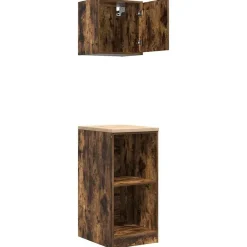 vidaXL Almacenamiento Industrial-Armarios 2 uds para garaje madera ingeniería