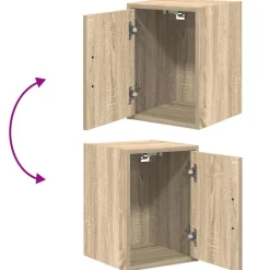 vidaXL Almacenamiento Industrial-Armarios 2 uds para garaje madera de ingeniería